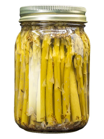 Pickled Italian Asparagus Back view of Pickled Italian Asparagus from The Peanut Patch.